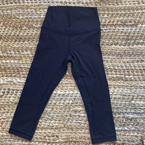 Lululemon align High Rise Crop 21” True Navy